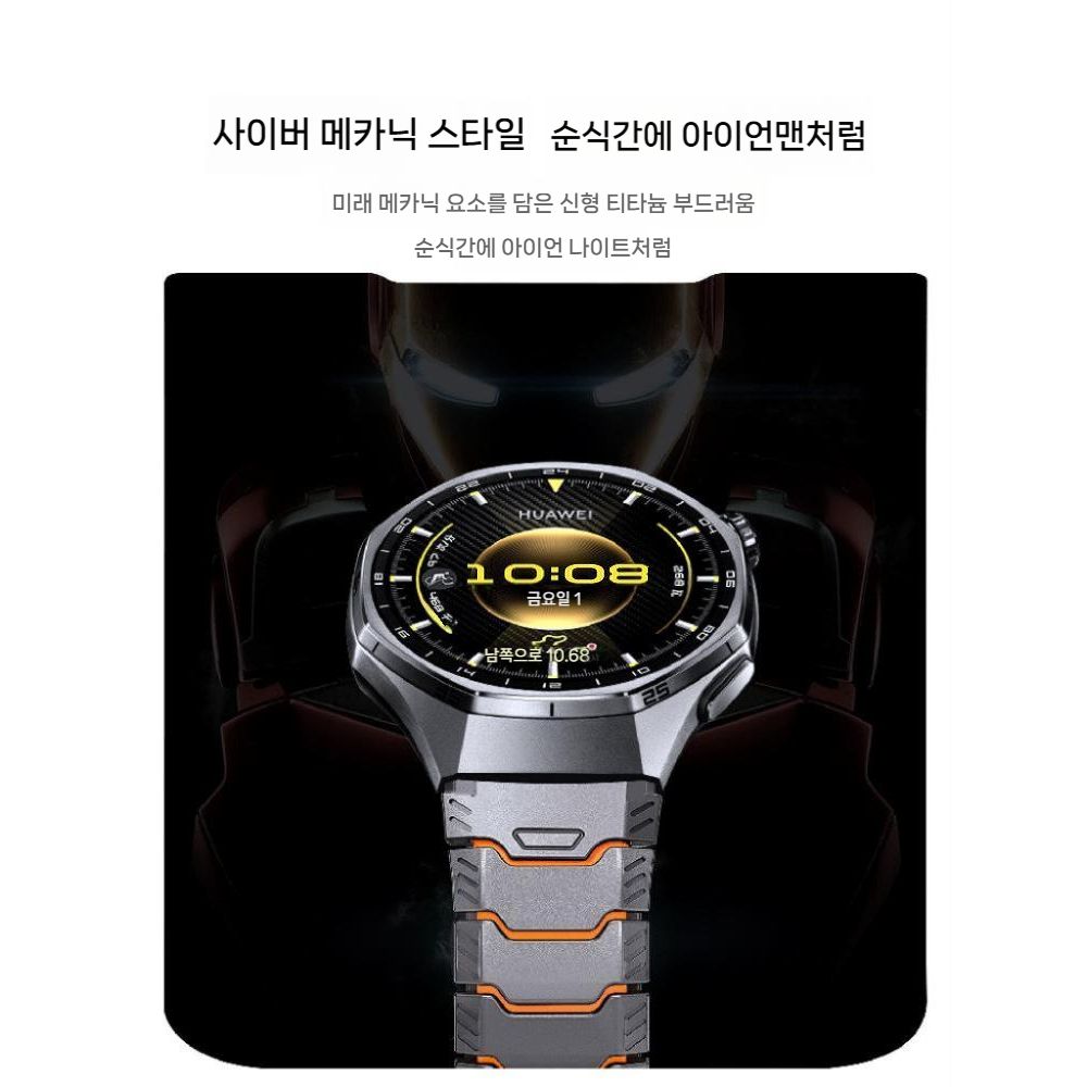 가민 스마트 워치 디센트 G2 피닉스 포러너 스트랩 자석 메카 스타일 순수 티타늄 밴드 - 상세 이미지 2