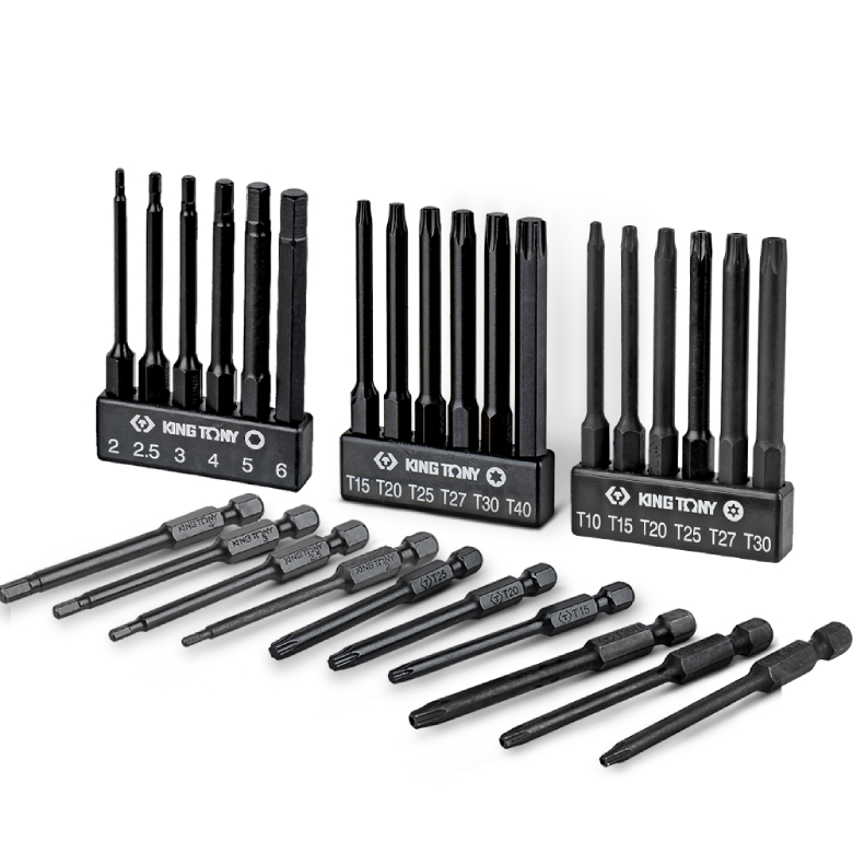 킹토니 육각 비트세트 별 홀별 6pcs 50~110mm 1004A6HQ - 상품 이미지