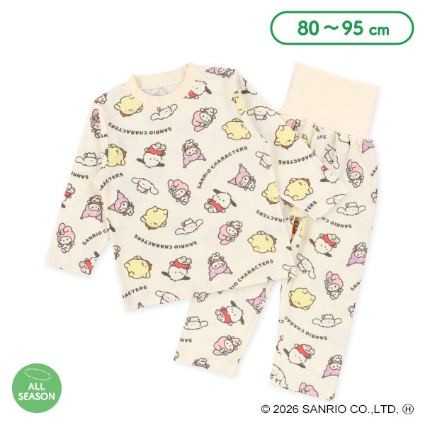 [발주상품] 산리오 캐릭터즈 복대 파자마 잠옷 80~95cm - 의류 - 하카타몰
