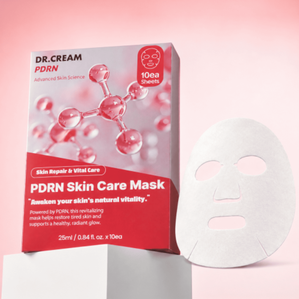 PDRN 앰플 마스크팩 수분 크림 시트 마스크 엘누아르 (25ml X 10개입) - 상세 이미지 4