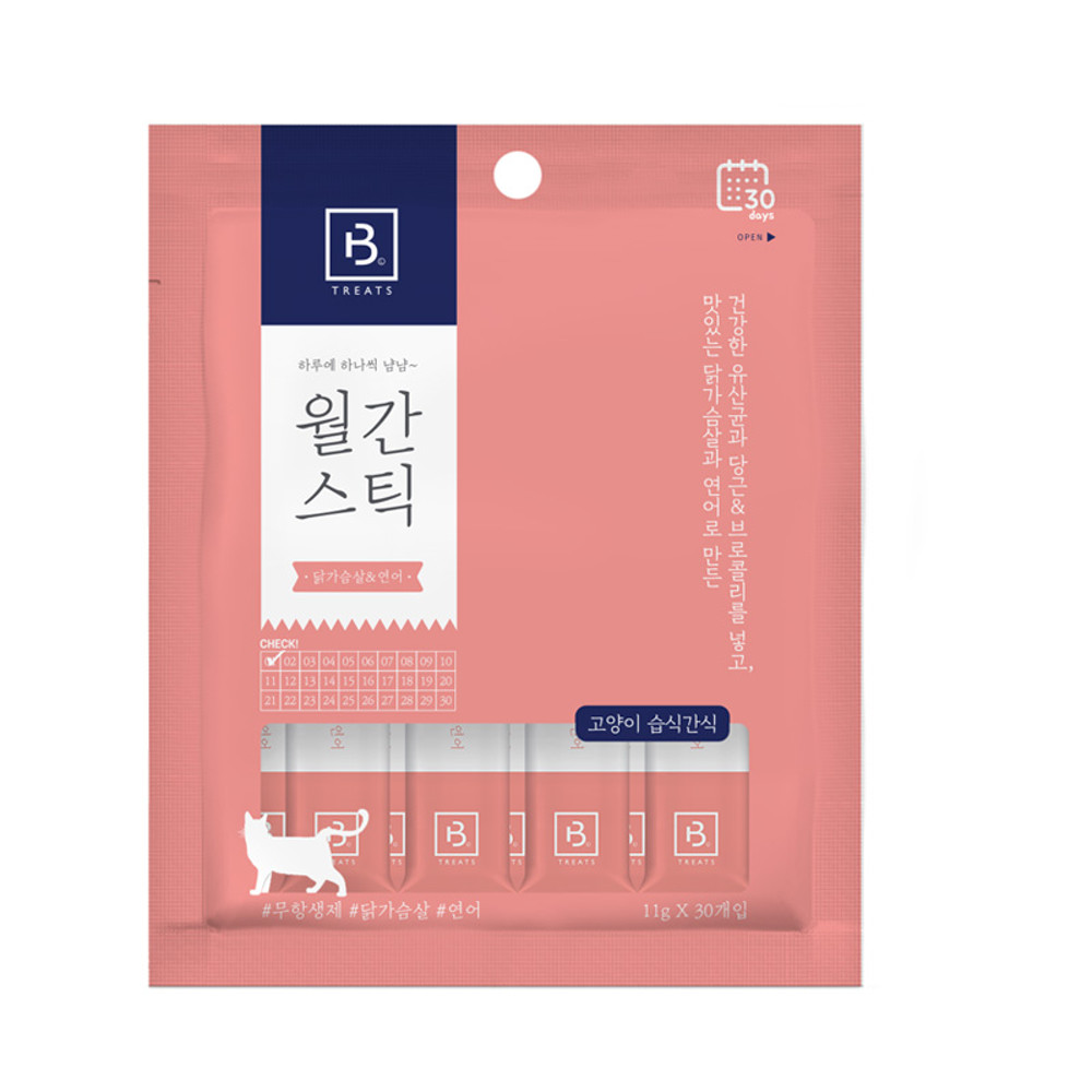 [+N포인트 1천] 월간스틱 대용량 짜먹는 고양이간식 연어, 330g, 2개 - 상세 이미지 2