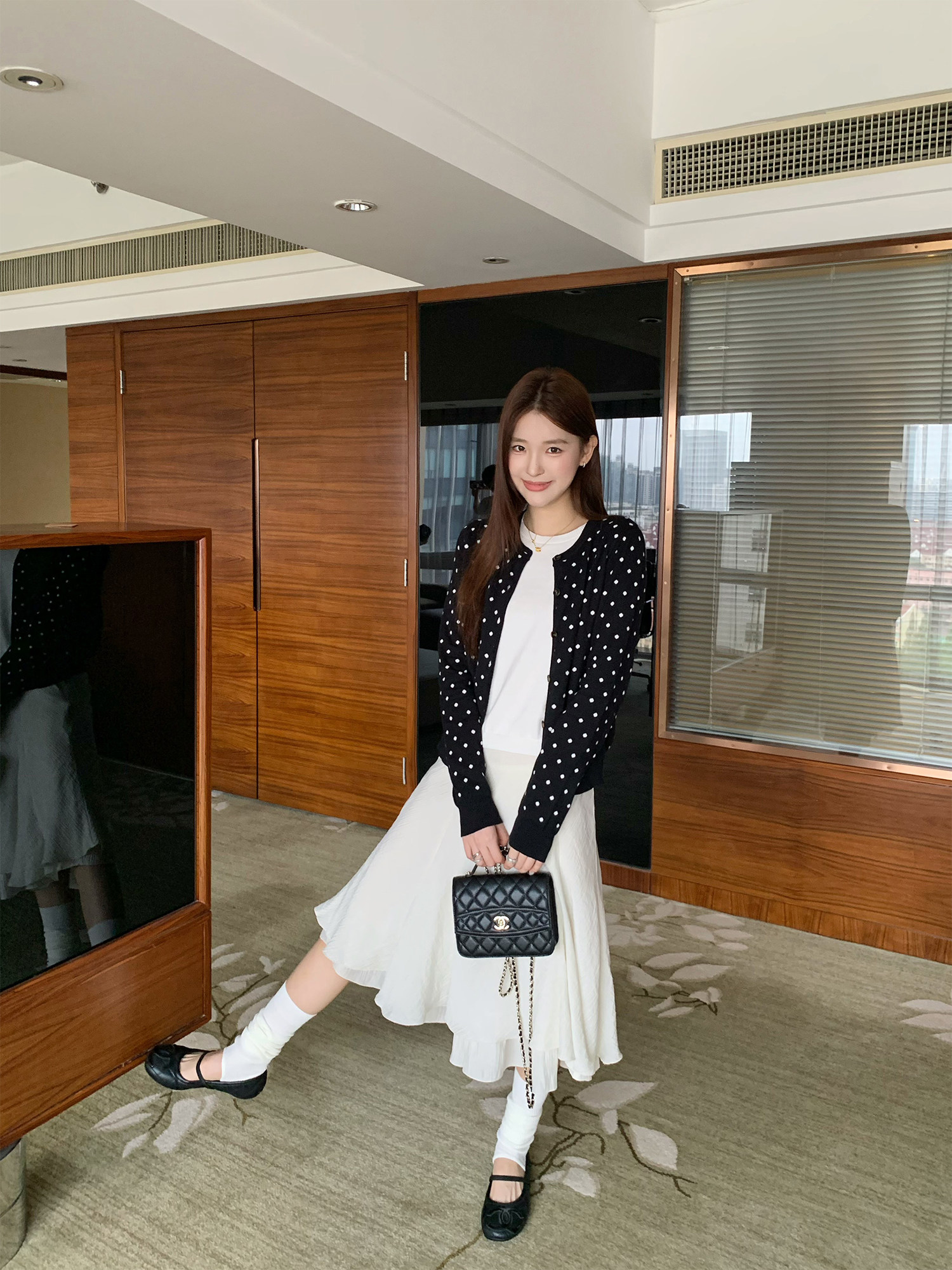 Hhyii A라인 여성 스커트 플레어 리오셀 미디스커트 - 상세 이미지 3