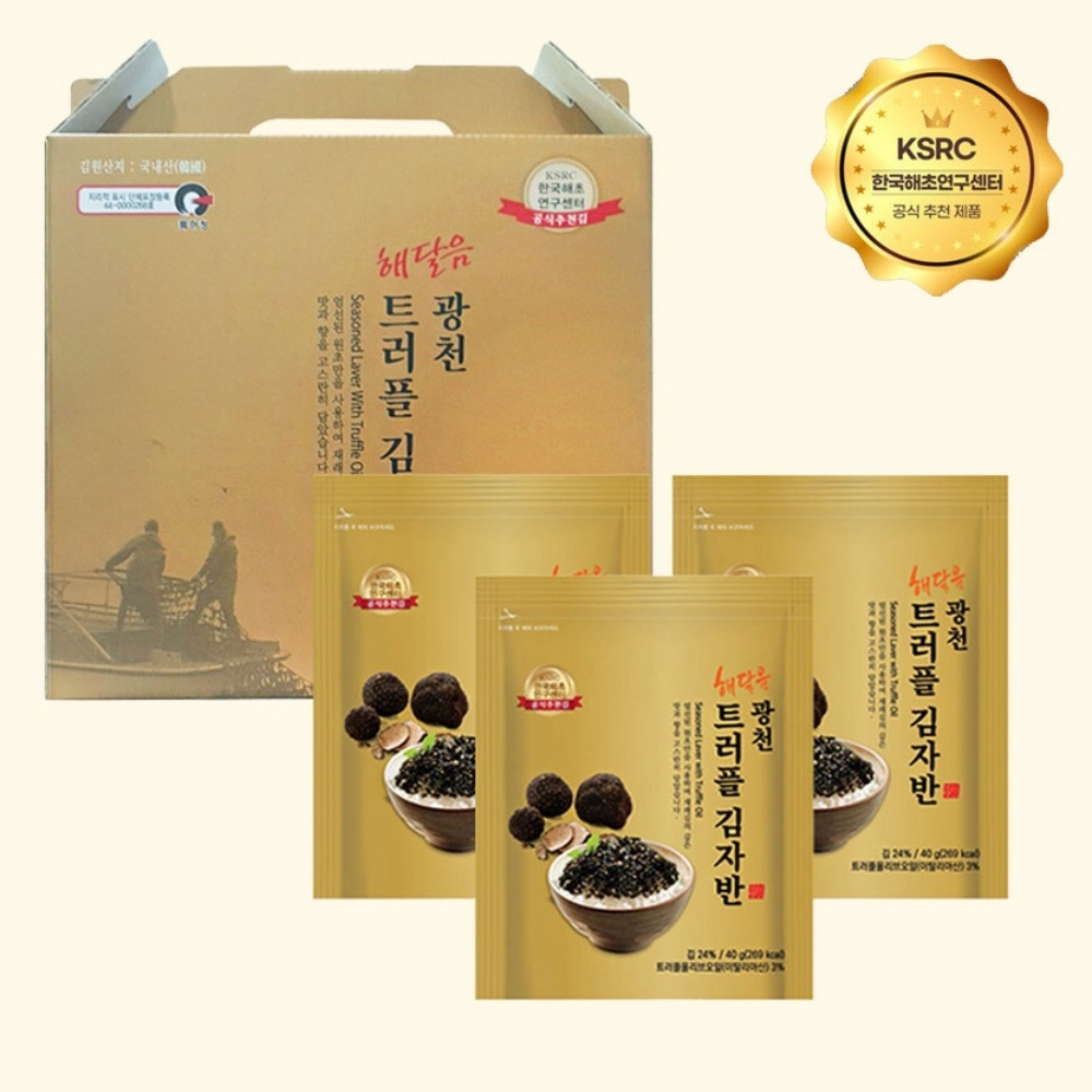 김자반 선물 세트 김 트러플 김자반 숯불 시골 김 직화 구이 즉석 3개입, 1개 - 상세 이미지 2