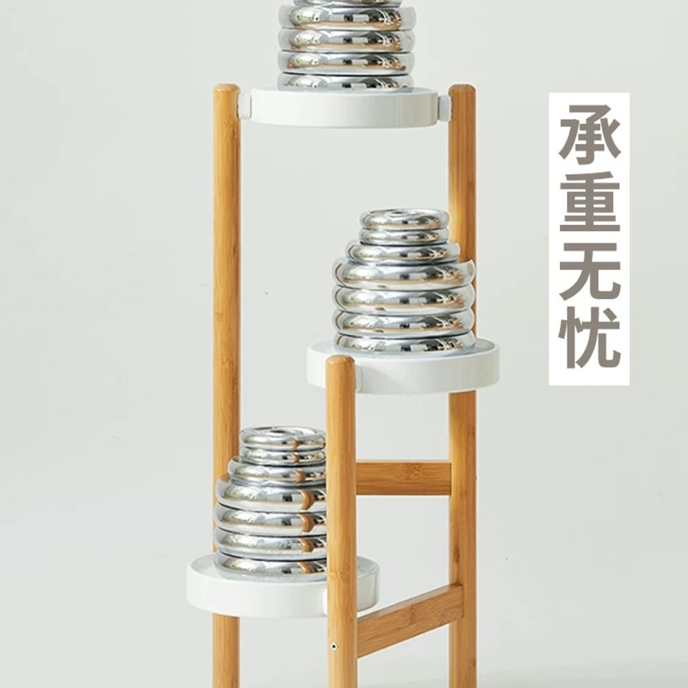 원목 거실화분선반 다단 플랜테리어선반 북유럽풍 기본형 - 상세 이미지 5