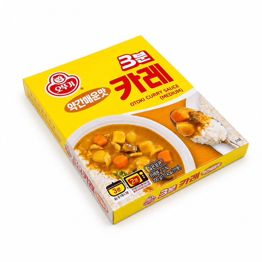 오뚜기 3분 카레 약간매운맛 즉석 요리 200g - 상세 이미지 2