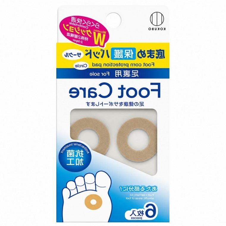 라운드젤패드 발바닥통증완화쿠션 코쿠보풋케어패치 대형 6매 - 상품 이미지