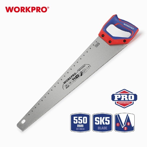 워크프로 핸드쏘우 톱 WP215008 550mm 전문가용 DIY 목공 목재 절단 나무톱 - 상세 이미지 2