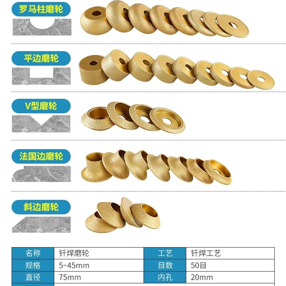 타일 면취기 대리석 엣지 그라인딩 휠 기본형 - 상세 이미지 2