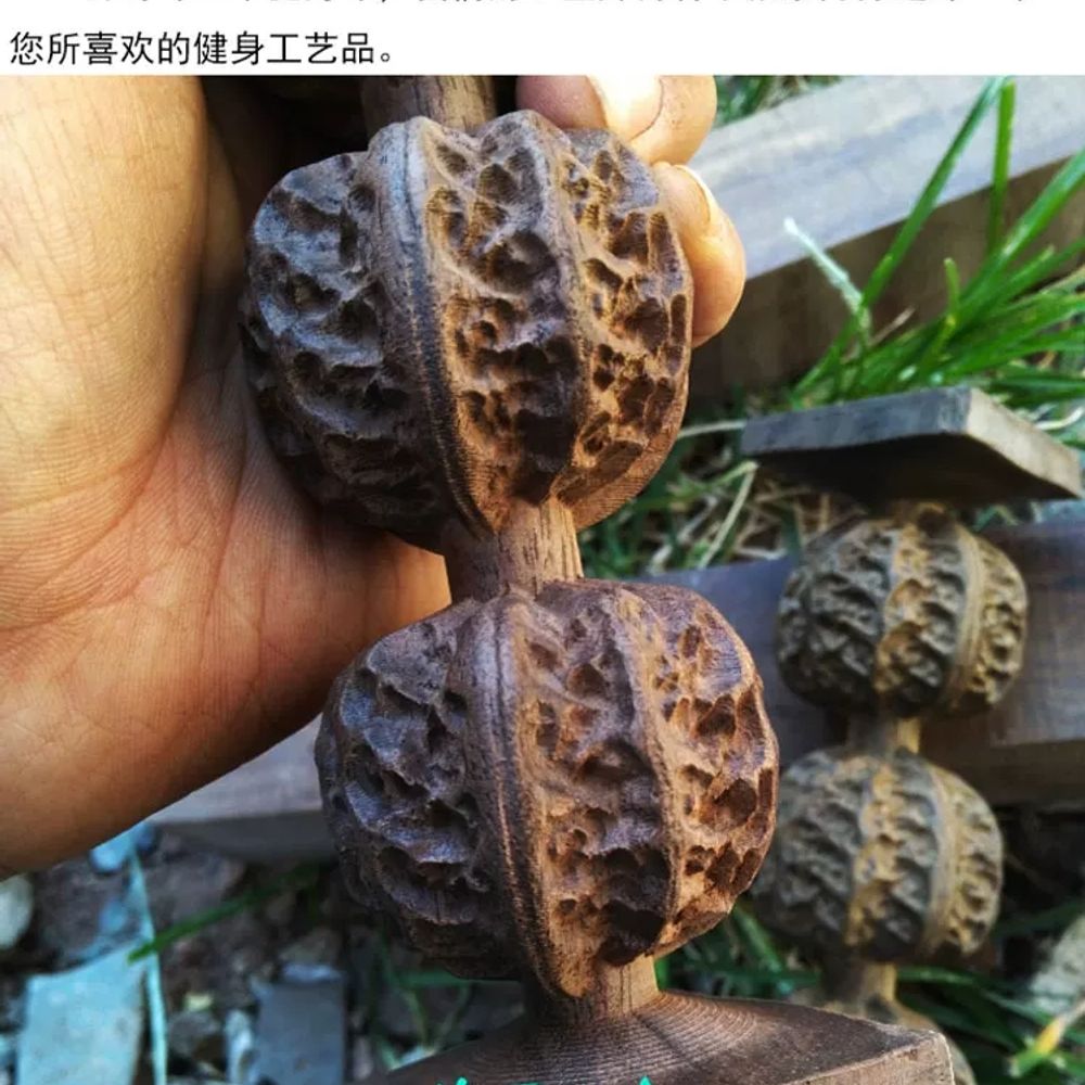 원목 돌기마사지볼 호두 지압마사지볼 노인 기본형 - 상세 이미지 3