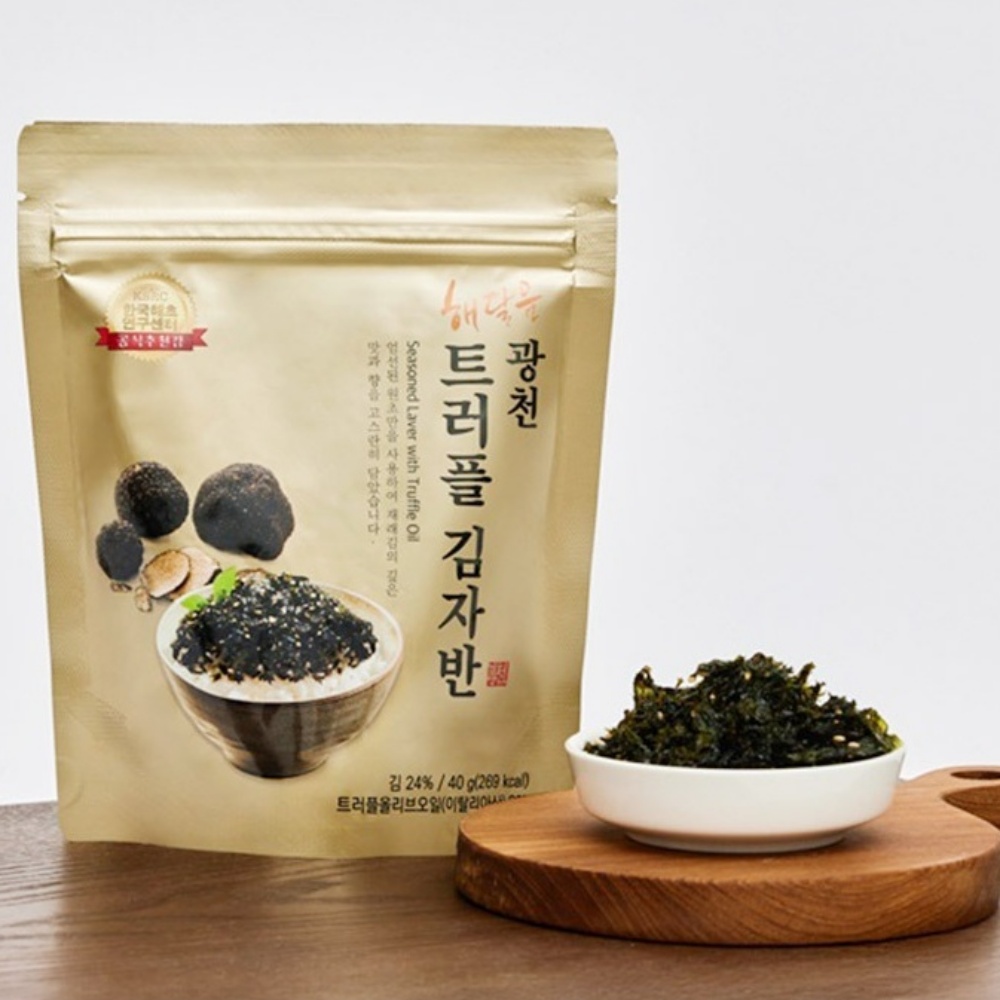 김자반 선물 세트 김 트러플 김자반 숯불 시골 김 직화 구이 즉석 3개입, 1개 - 상세 이미지 5