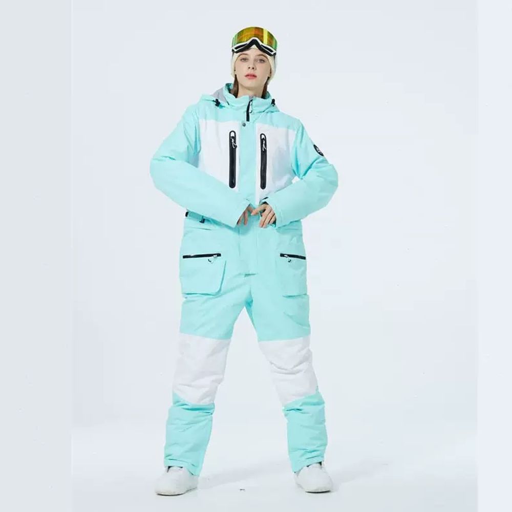 점프수트 스키복세트 방수 여성스키복 보온 커플 기본형 - 상세 이미지 2
