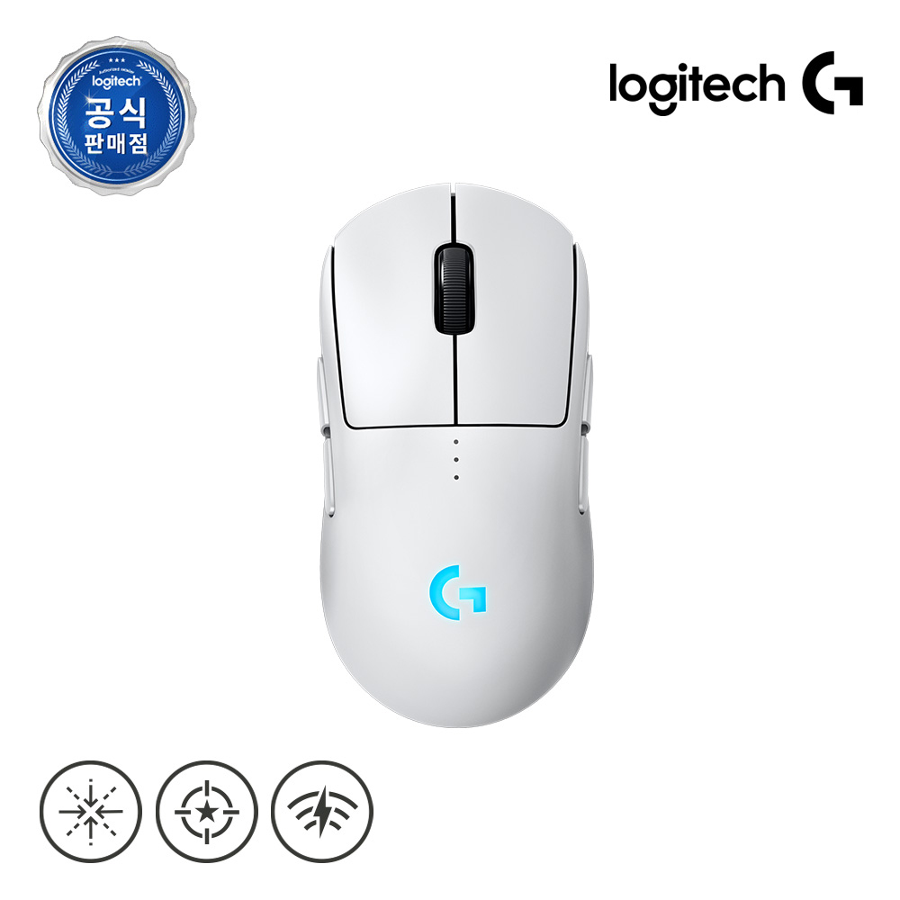 로지텍코리아 공식 PRO 2 LIGHTSPEED 무선 게이밍 마우스 화이트