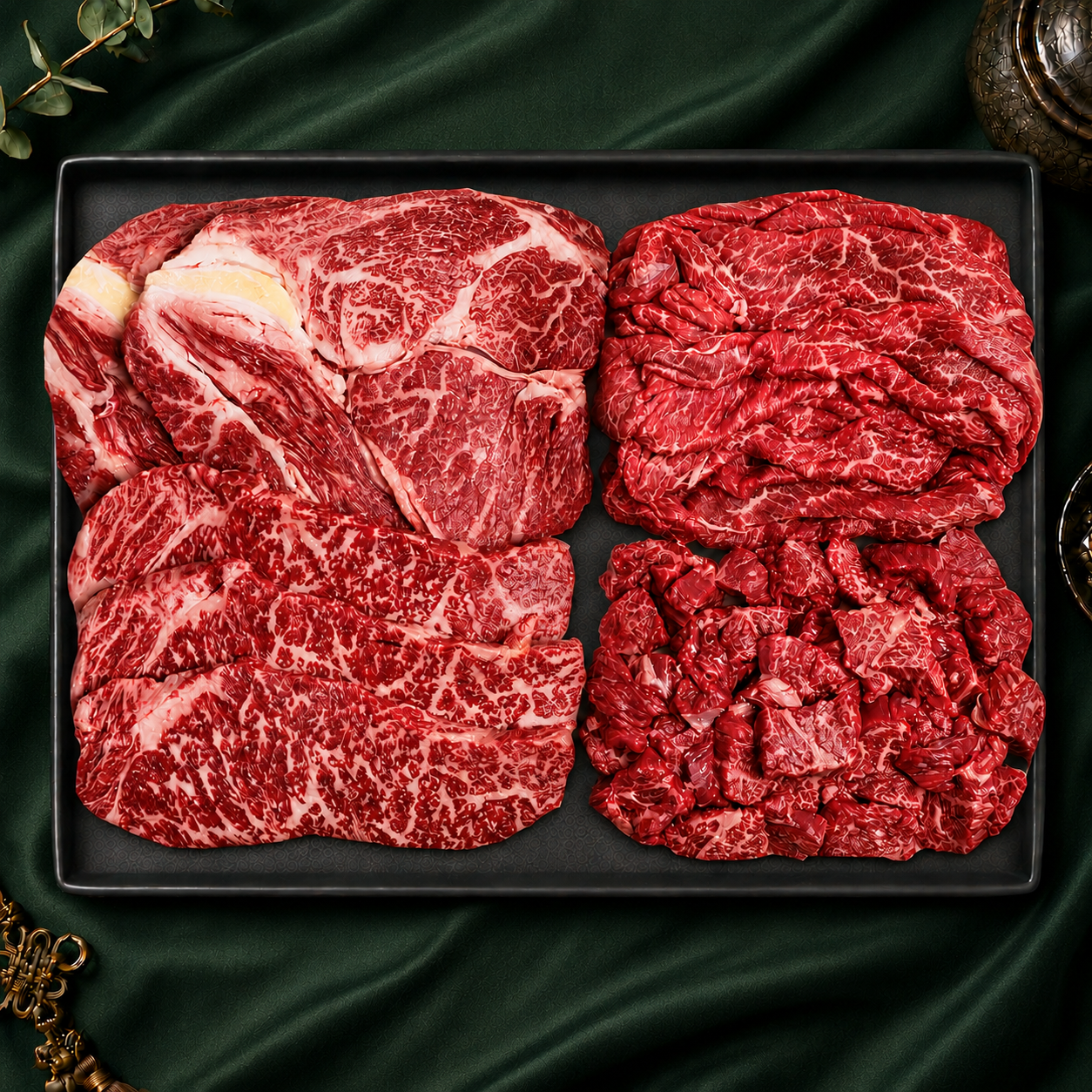 대구축산농협 ++1등급 투뿔한우 선물세트 1.2kg 등심 채끝 불고기 국거리 다담2호 추석 한가위 명절 설날 부모님선물