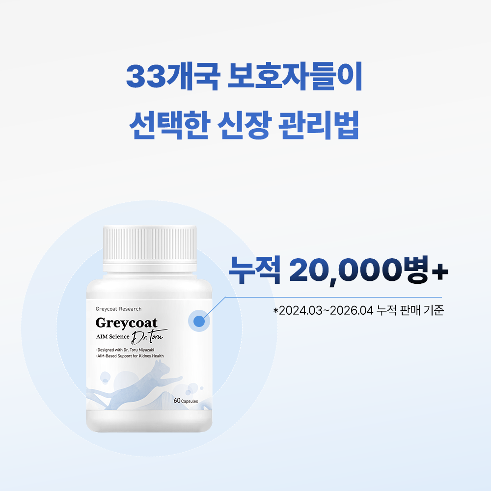 신부전 고양이 AIM 신장 영양제 닥터토루 미야자키 토루 박사 설계 60캡슐, 5개 이미지 7