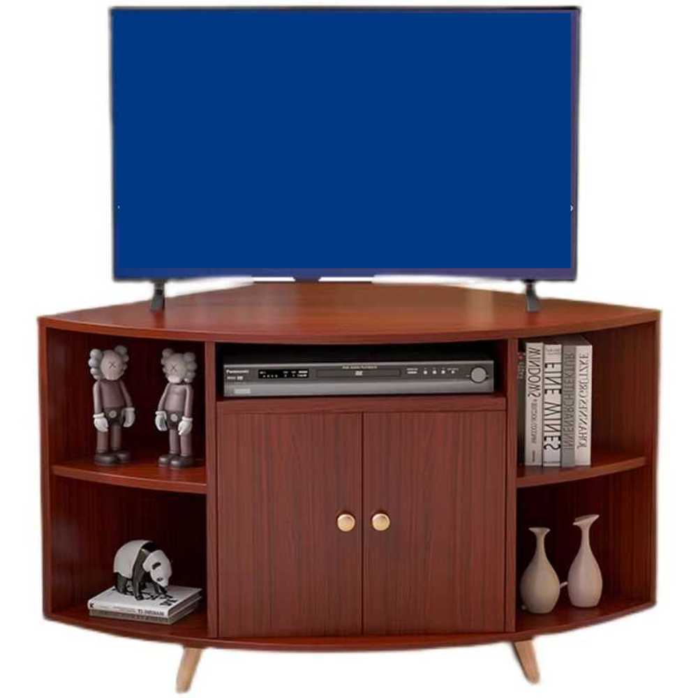 코너 티비장 원룸 서랍장 모텔 거실장 안방 틈새 TV장 유목 반지름50 높이65cm - 상품 이미지