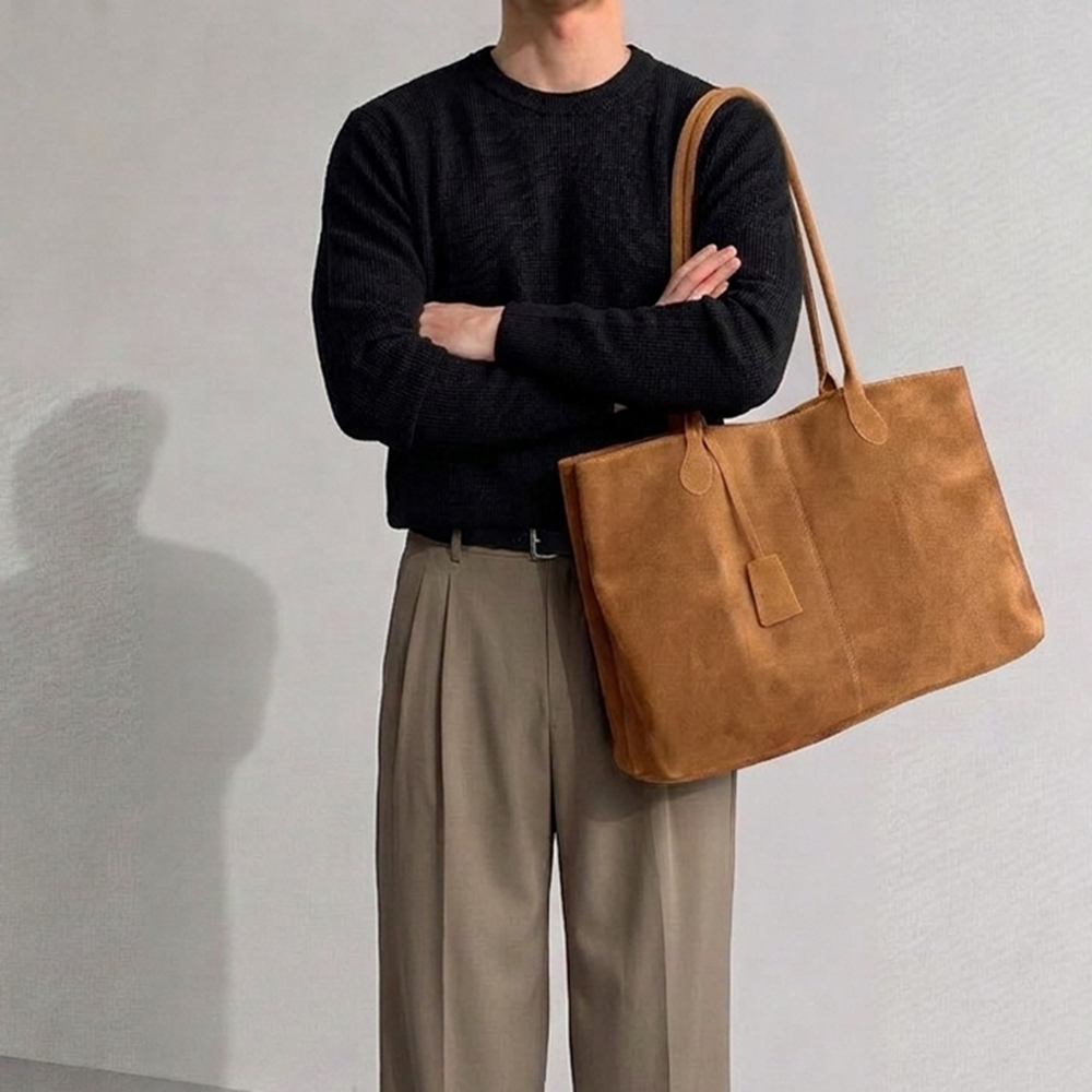1+1 스웨이드가방 보부상가방 보부상백 남자숄더백 - 상세 이미지 3