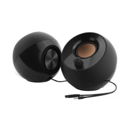 Creative (개봉 및 박스불량) 크리에이티브 PEBBLE 2.0 유선 스피커 (블랙, 정품)