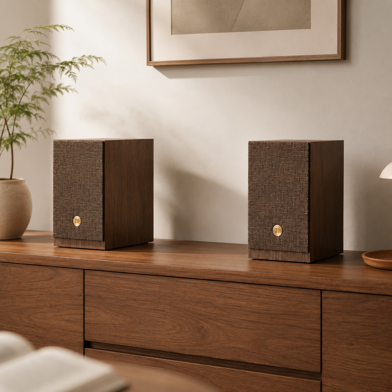 Audio Pro 오디오프로 무선 와이파이 카페매장 스테레오 네트워크 블루투스 스피커 A28 W Walnut - 상품 이미지