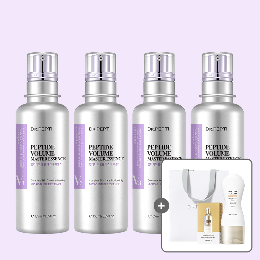 닥터펩티 펩타이드 볼륨 에센스 선택 x4개+파우치20매+마스크팩 (+허브 필링젤 130ml) 버블 제형 - 상세 이미지 2