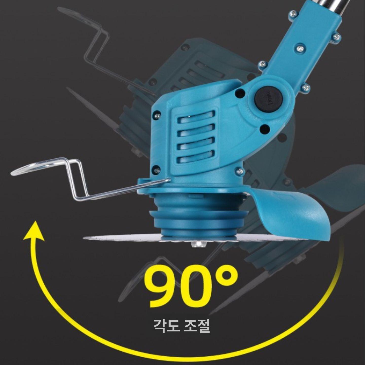 충전식 잔디 트리머 소형 전동 정원 마당 잡초 제거 다기능 작업공구 다이 A3 텔레스코픽 접이식아님 - 상세 이미지 3