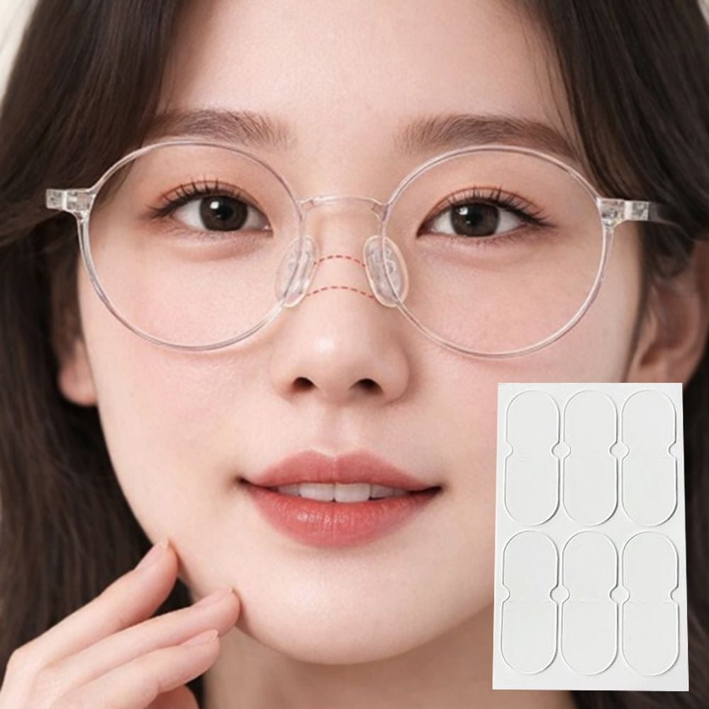 안경 코 자국방지 테이프 6P 실리콘 스티커 - 상품 이미지