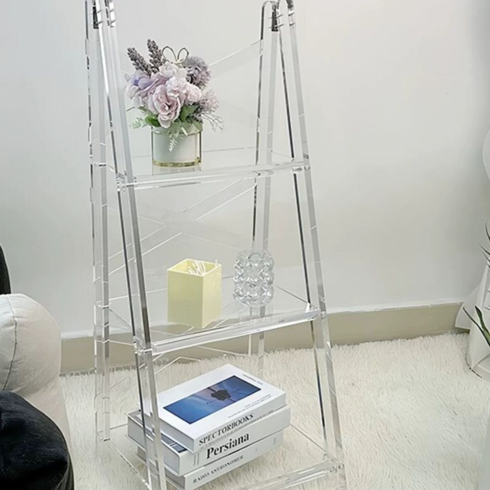 3단 투명아크릴선반 접이식 진열선반 기본형 - 상세 이미지 3