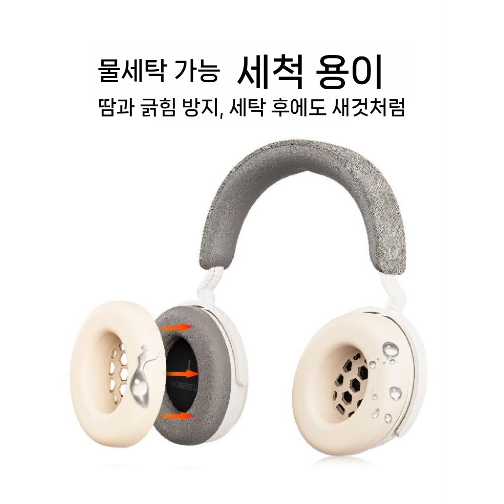 젠하이저 모멘텀5 헤드폰 보호 커버 오버이어 5세대 수평 헤드 빔 실리콘 이어 커버 - 상세 이미지 4