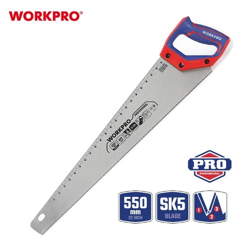 워크프로 핸드쏘우 톱 WP215012 550mm 전문가용 DIY 목공 목재 절단 나무톱 - 상세 이미지 2