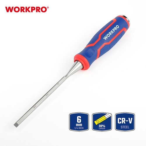 워크프로 목공용 끌 WP243004 6mm DIY 목수 목공 수공구 나무 조각 홈파기 - 상세 이미지 2