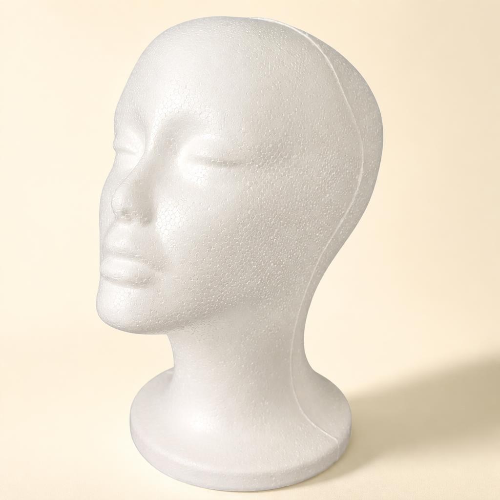 두상 스티로폼민두 모자 민두마네킹 거치대 기본형 - 상품 이미지