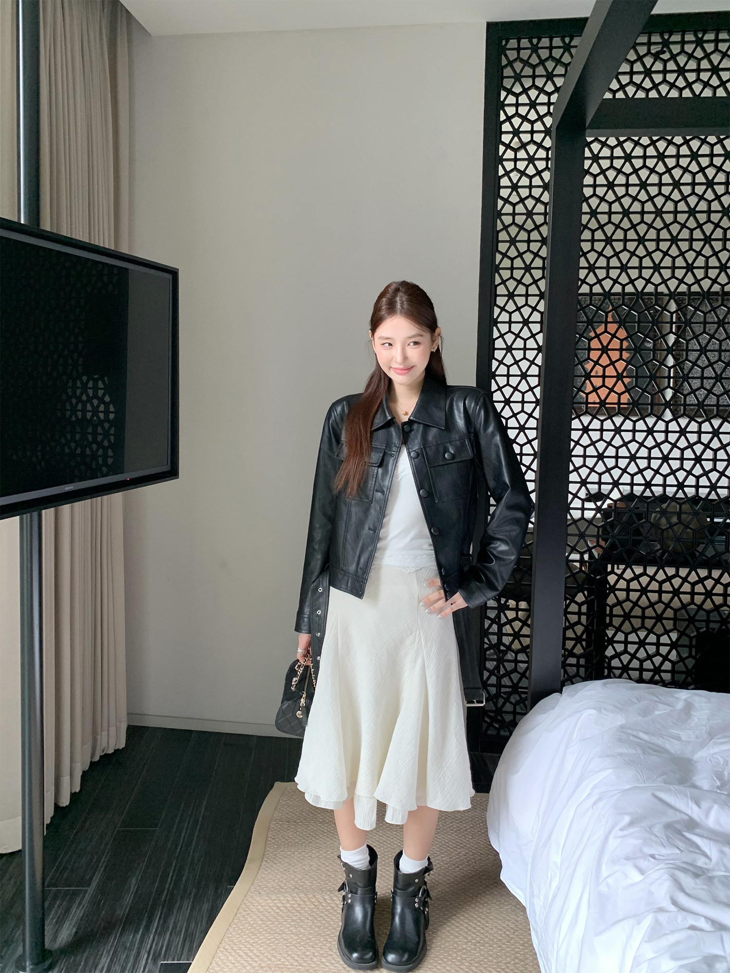 Hhyii A라인 여성 스커트 플레어 리오셀 미디스커트 - 상세 이미지 2