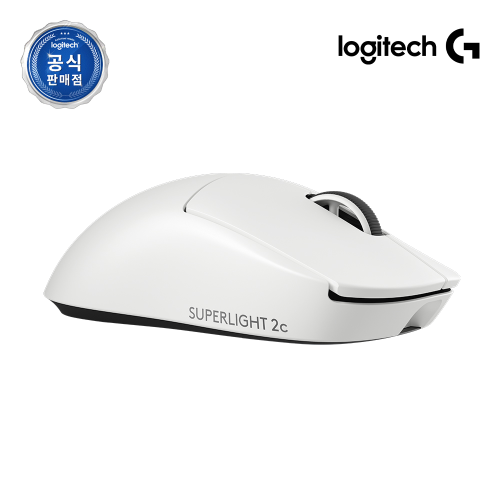 로지텍코리아 공식 PRO X SUPERLIGHT 2c 지슈라 컴팩트 화이트 - 상품 이미지
