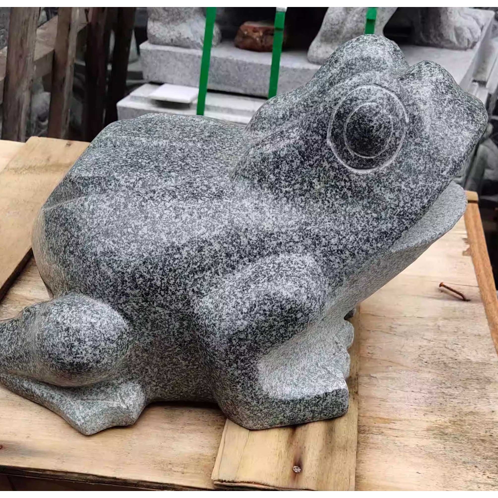 석재 돌두꺼비 인테리어 장식품 소품 조각상 조형물 40cm - 상품 이미지
