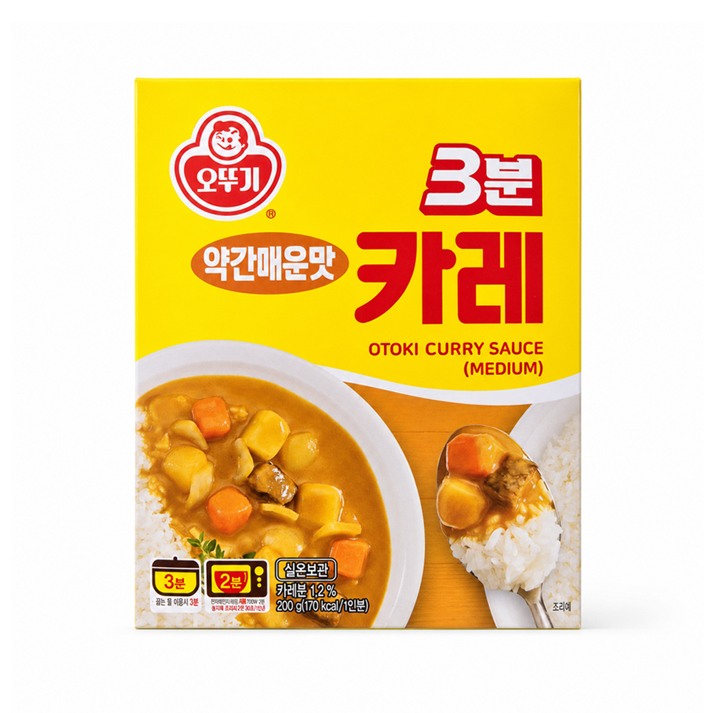 오뚜기 3분 카레 약간매운맛 즉석 요리 200g - 상품 이미지