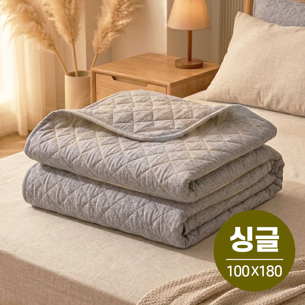 한일의료기 27년형 블랑 전자파없는 탄소매트 워셔블 전기 카본매트 싱글, 100X180cm - 상품 이미지