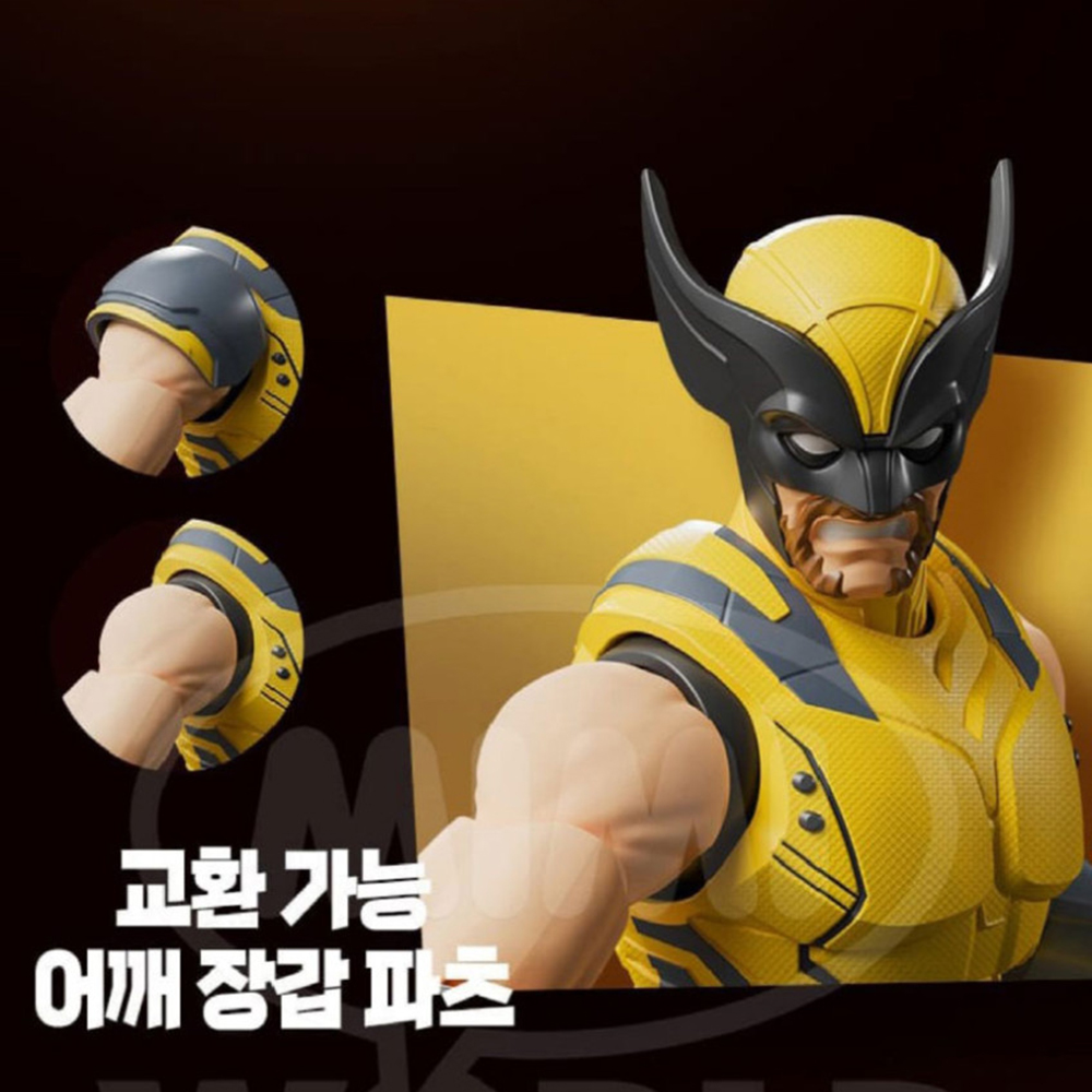 블로키 마블 울버린 CC05 챔피언 클래스 프라모델 피규어 장난감 선물 스티커 세트 - 상세 이미지 4