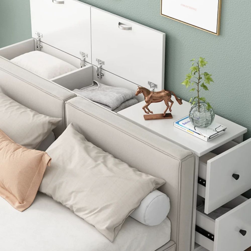 서랍형 침대틈새장 원목수납장 기본형 - 상세 이미지 3