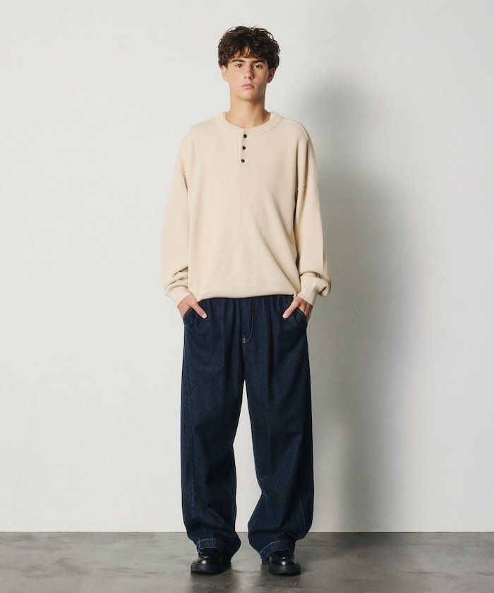 프릭스스토어 릴렉스 헨리넥 니트 남성 26FW 이미지 8