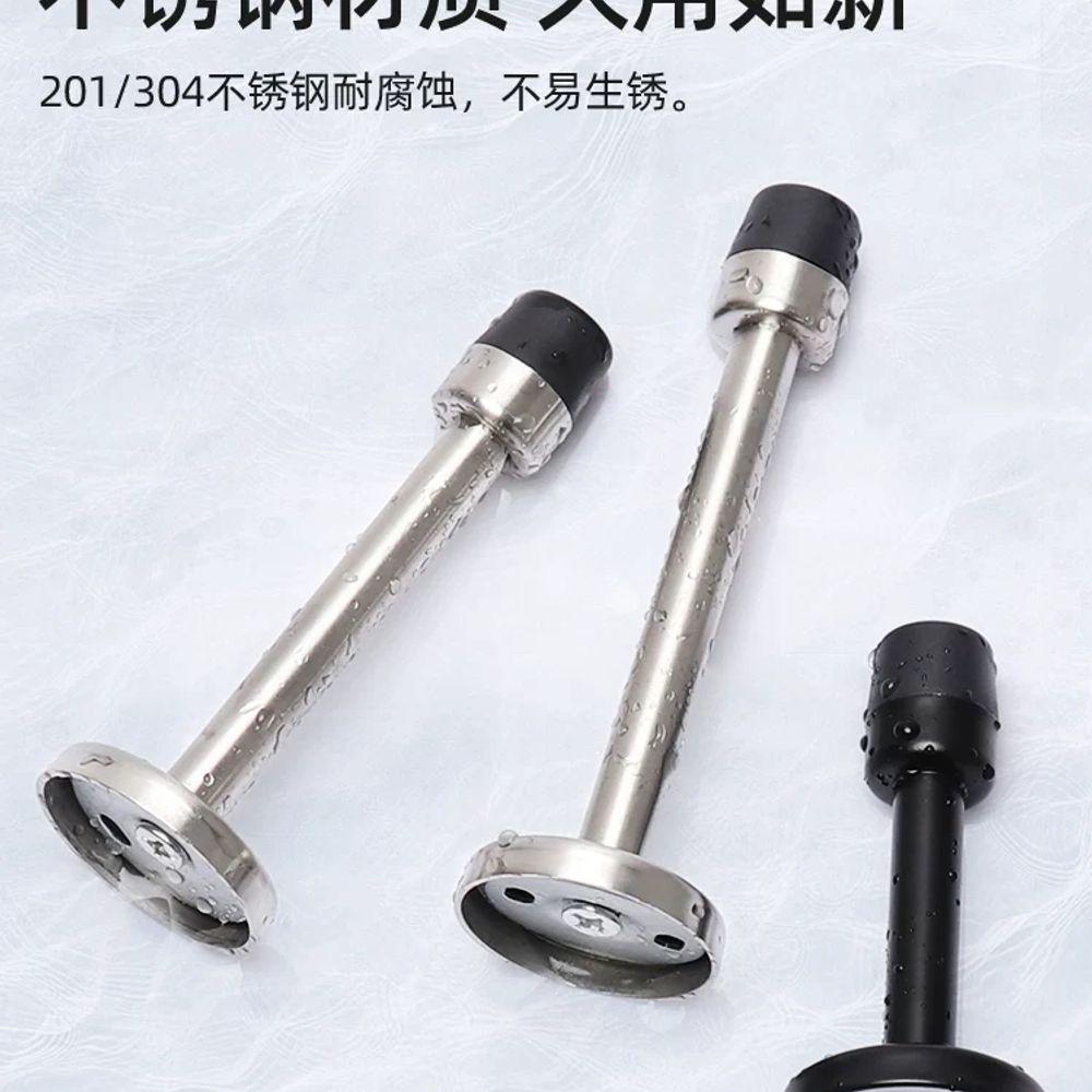 벽부착 무타공도어스토퍼 스테인리스 현관스토퍼 기본형 - 상세 이미지 3