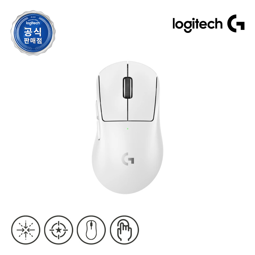 로지텍코리아 공식 PRO X SUPERLIGHT2 DEX 지슈라2 덱스 화이트 - 상품 이미지