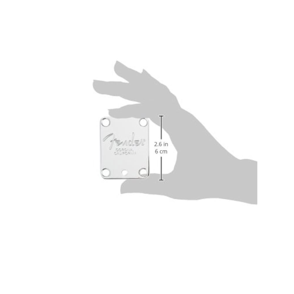 펜더 스탠다드 기타 넥 플레이트, 크롬 Fender - 상세 이미지 2