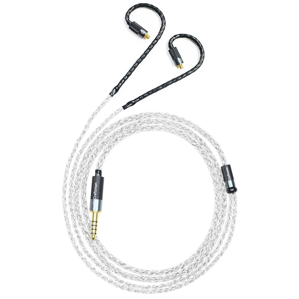 MMCX 플러그 5N OFC 실버 SE535 SE846 SHURE (4.4mm, MkII CXX 4 Fidue SE425 Remote T8iE MM) T9iE DK3001Pro - 상품 이미지