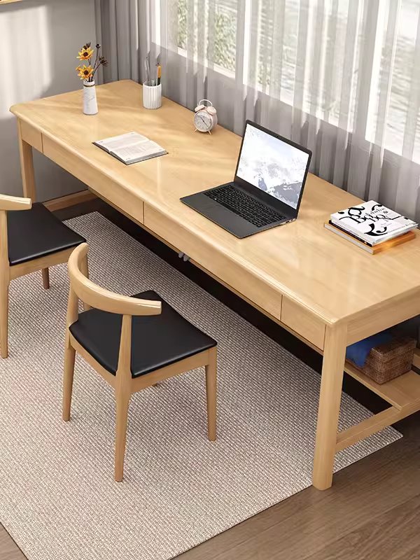 폭좁은 슬림 테이블 거실 원목 독서 틈새 보조 책상 100x45x75 이미지 6