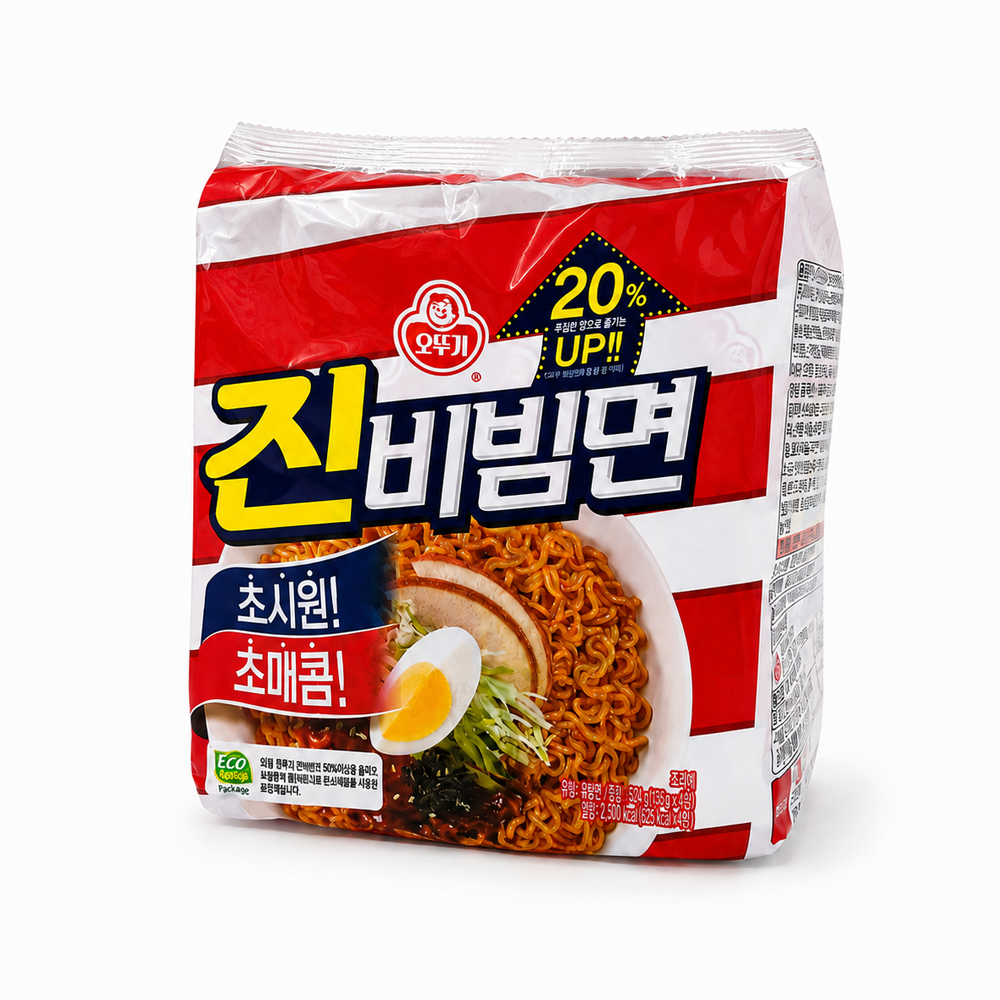 오뚜기 진비빔면 156g X 4개 - 상품 이미지