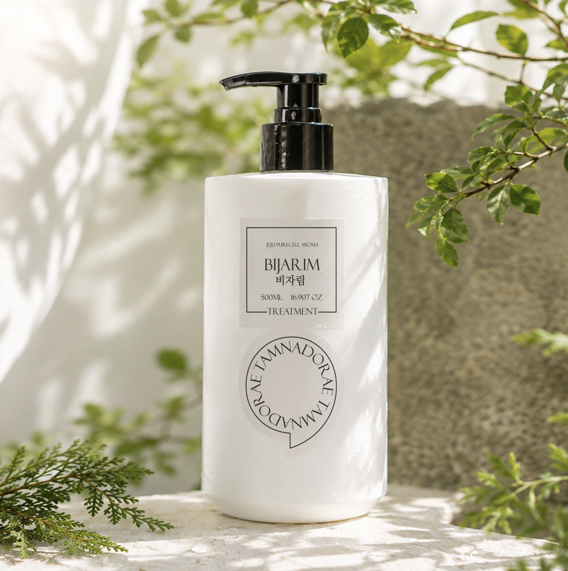 탐나도래 단백질 헤어 트리트먼트 극손상모 복구 헤어팩 비자림 500ml, 1개 - 상품 이미지