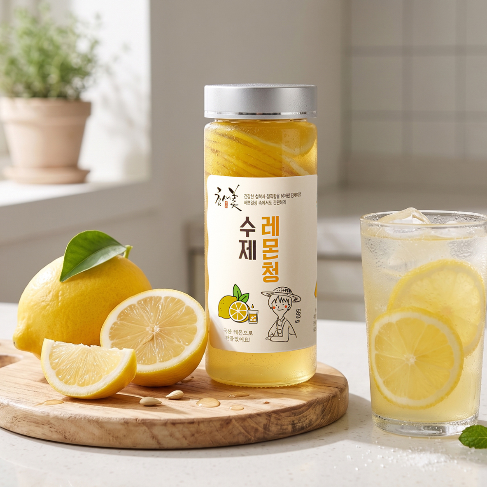 참새미 레몬청 580g 전남 장성 국산 레몬 - 상세 이미지 2