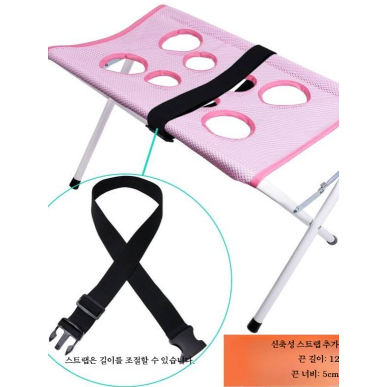 강아지미용거치대 애견 받침대 셀프 미용의자 테이블 접이식 해먹 펫 스탠드 - 상세 이미지 5