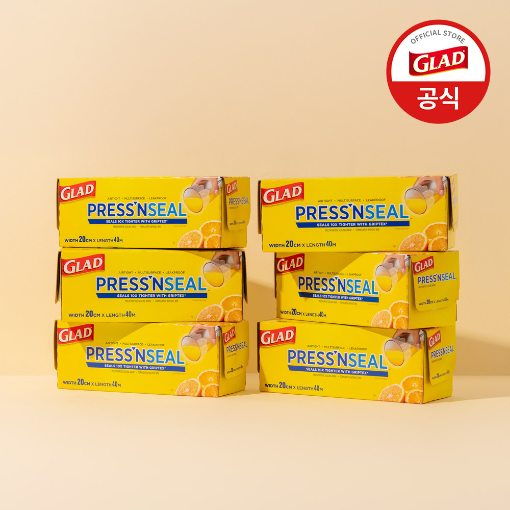 글래드 매직랩 미니 주방랩 비닐랩 트레이더스 40mx20cm, 6개