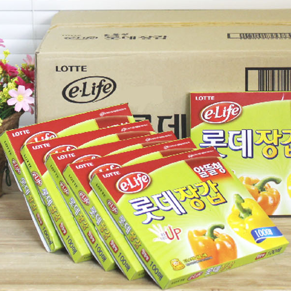 환경호르몬안전주방생활위생장갑 엠보싱처리주부습진예방일회용장갑 품질향상자동차정비 100매 30개입 - 상세 이미지 2