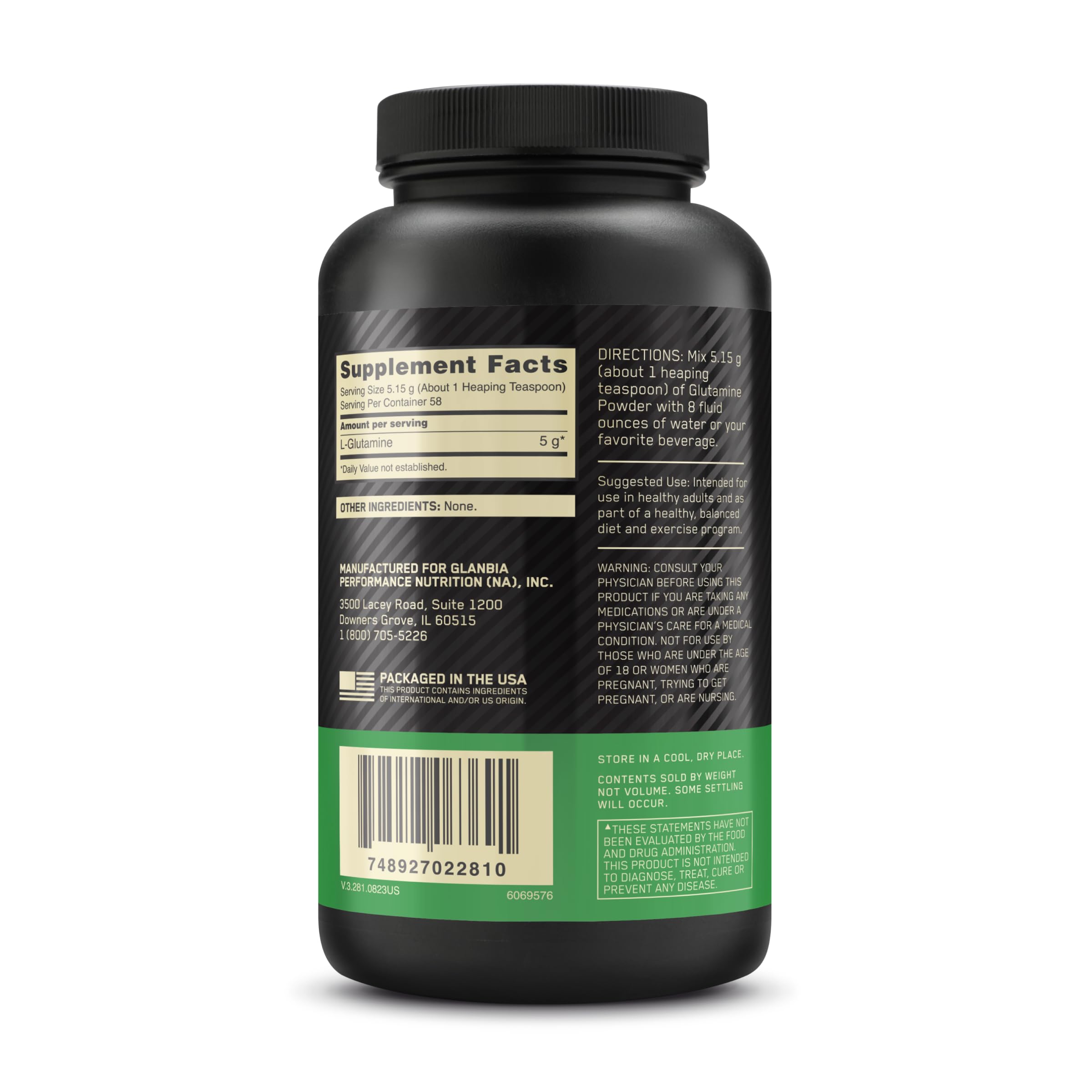 미국산 글루타민 파우더 1kg 1스쿱 5000mg - 상세 이미지 4